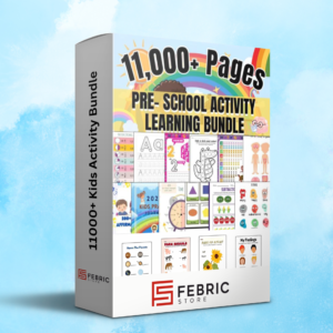 Febric Store 11,000+ Vibrant Printable Worksheets, Especially for Nursery & Preschool